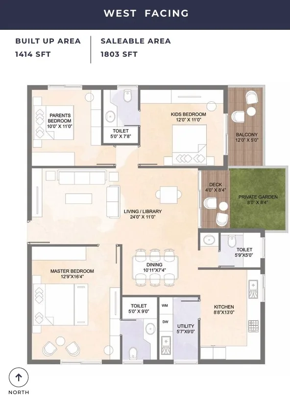 Amogaya Adorit 3 BHK
