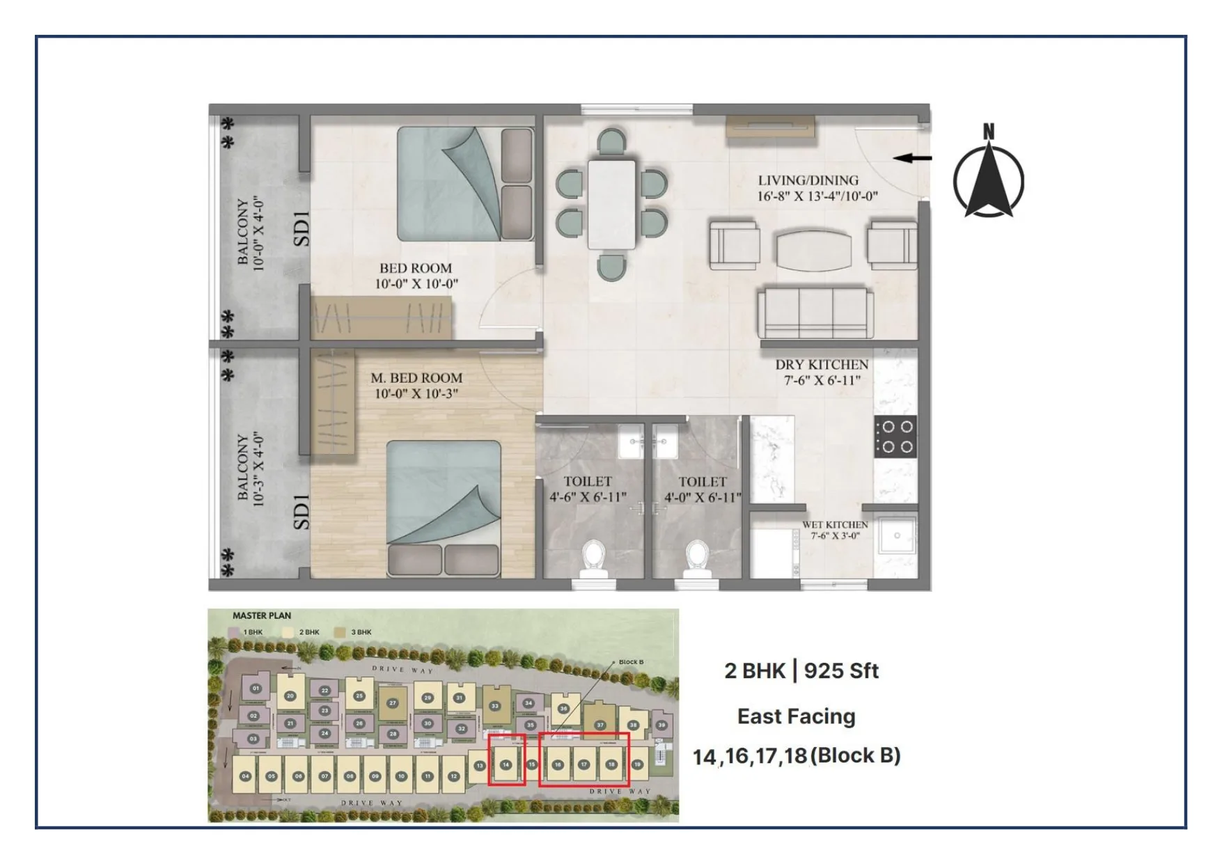 Impact Sanvi Aero Gardens 2 BHK